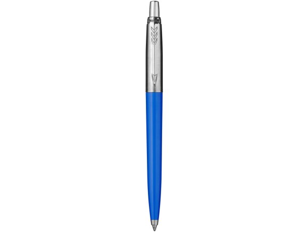 Estuche de bolígrafo promocional elegante Parker para grabar Process blue/plateado detalle 11