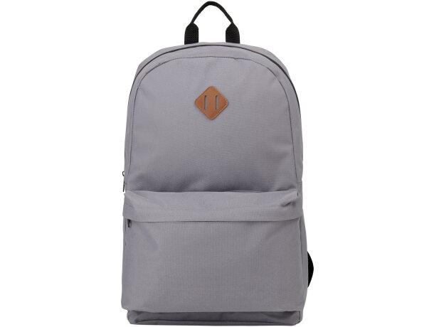 Mochila para portátil de 15 poliéster 600D correas ajustables Gris detalle 7