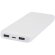Batería externa Adhil de plástico reciclado 10000 mAh Blanco detalle 12