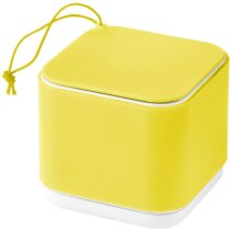 Altavoz mini de plástico y silicona azul