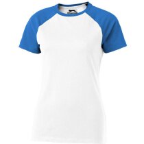 Camiseta manga corta de mujer combinada blanca Camiseta manga corta de mujer combinada blanca