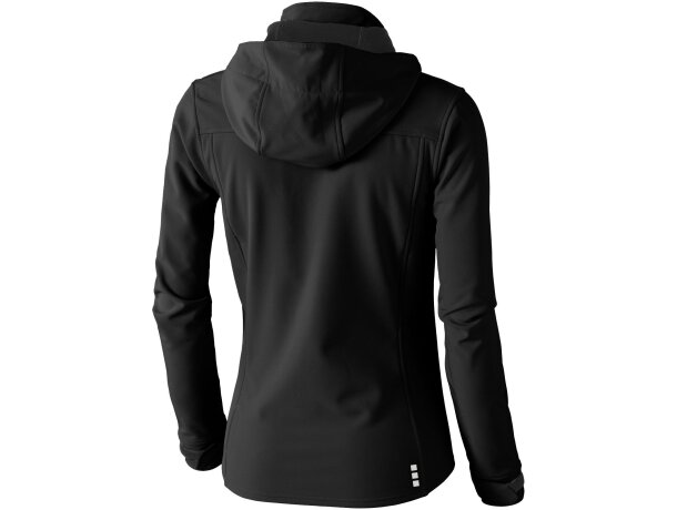 Chaqueta softshell mujer Langley corte entallado impermeable Antracita detalle 25