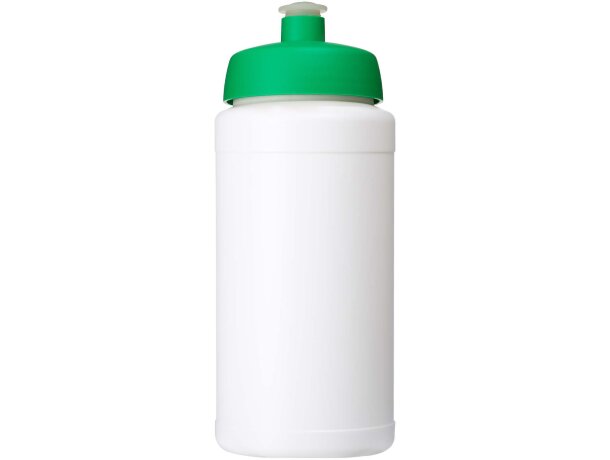 Bidón deportivo Baseline Rise 500ml con relieve moldeable Blanco/verde detalle 17