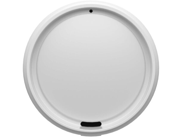 Vaso 350ml Cirrus POP plástico oceánico reciclado con tapa Blanco detalle 4