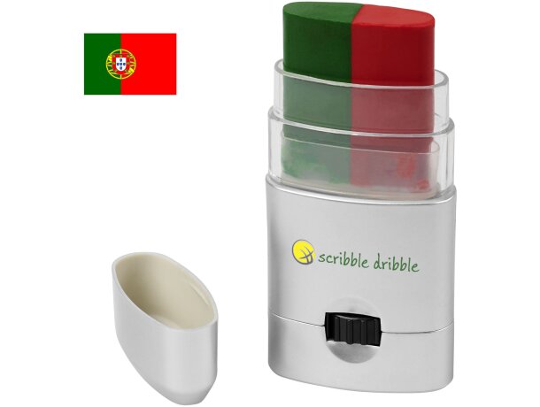 Pintura corporal Velox Verde/rojo detalle 1