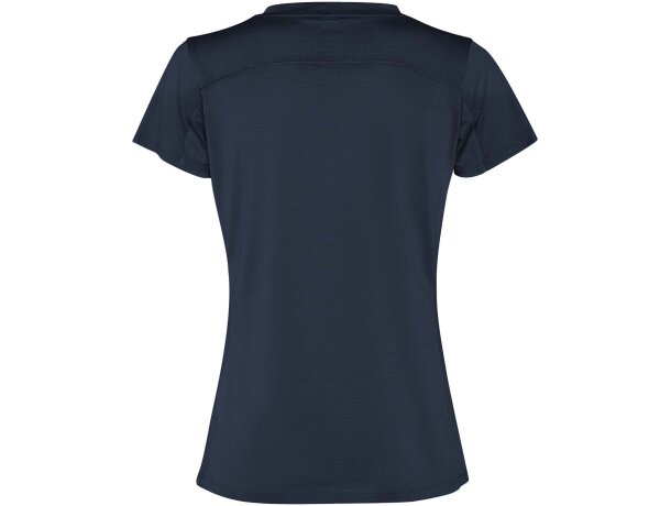 Camiseta deportiva mujer Slam Roly poliéster reciclado Azul marino detalle 14