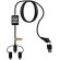 Cable carga 5 en 1 SCX.design C48 CarPlay Android Auto Negro intenso detalle 1