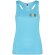 Camiseta deportiva sin mangas mujer Shura Roly cool fit Azul turquesa detalle 29