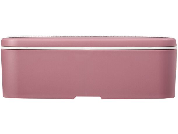 Fiambrera sostenible 700ml MIYO Renew de bioplástico Rosa/blanco detalle 16