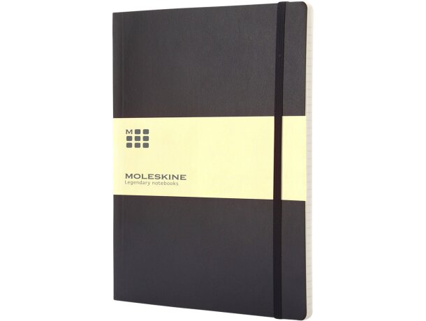 Libreta tapa blanda XL rayada Classic Moleskine Negro intenso detalle 6