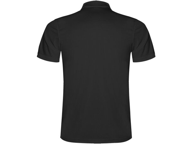 Polo deportivo manga corta infantil Monzha Roly transpirable Negro intenso detalle 5