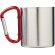 Taza isotérmica de 200 ml con mosquetón Alps Rojo detalle 10