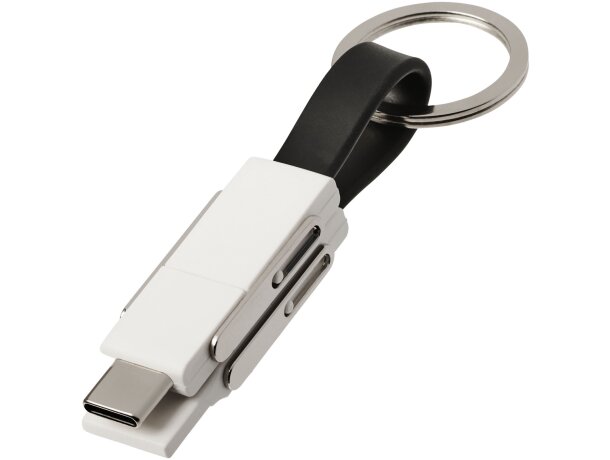Llaveros para merchandising One con cable 4 en 1 para todas tus cargas cómodas Negro intenso detalle 6