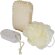 Set de baño ecológico Harmony con luffa, piedra pómez y esponja Natural detalle 2