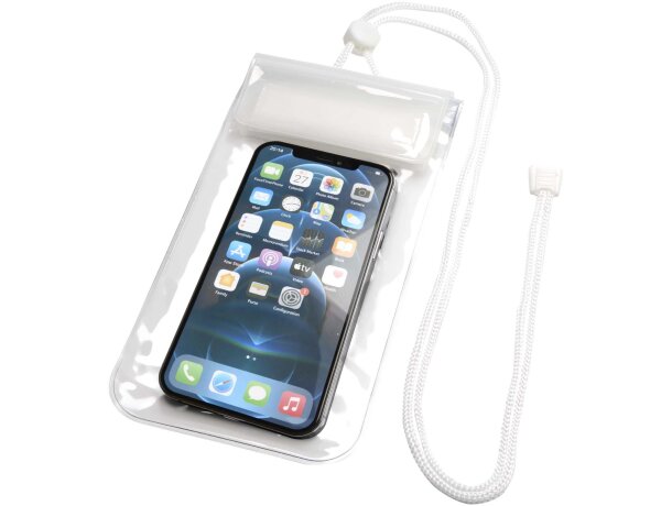 Funda impermeable Dombay con certificación IPX7 talla L Blanco detalle 4