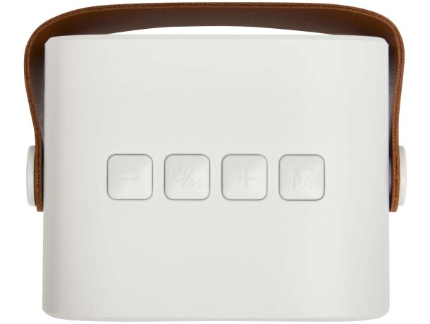Altavoz inalámbrico bluetooth Diya de plástico reciclado Blanco detalle 8