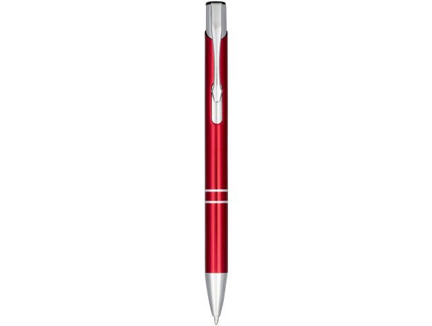 Boli con nombre clip de acero plástico tinta azul Moneta Rojo detalle 6