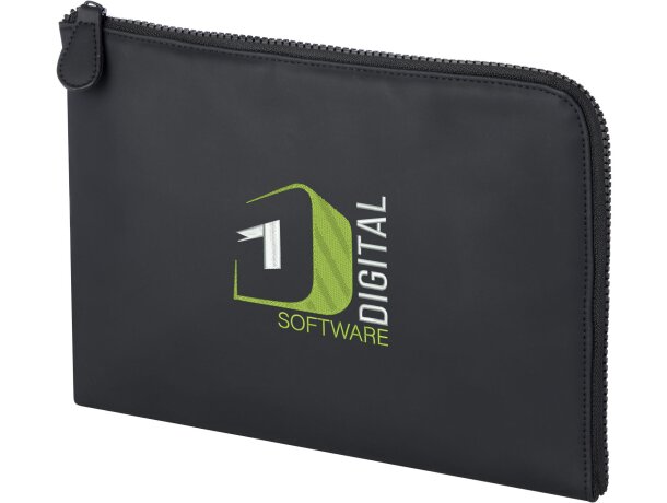 Funda organizadora Turner de poliuretano reciclado GRS Negro intenso detalle 1