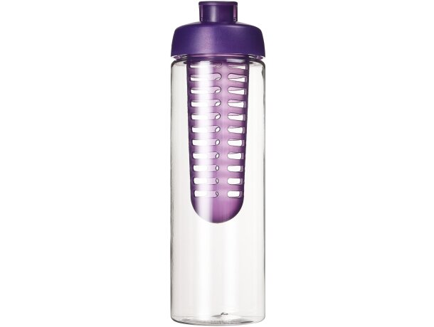H2O Active® Vibe Bidón e infusor con tapa Flip de 850 ml Transparente/morado detalle 2