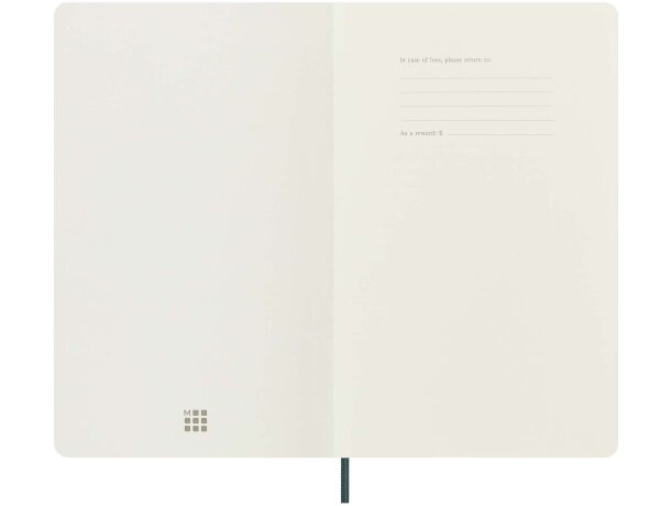 Libreta tapa blanda rayada Moleskine Vegea Boa efecto pitón Verde detalle 8