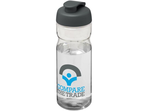 H2O Active® Base Bidón deportivo con Tapa Flip de 650 ml Transparente/gris detalle 1