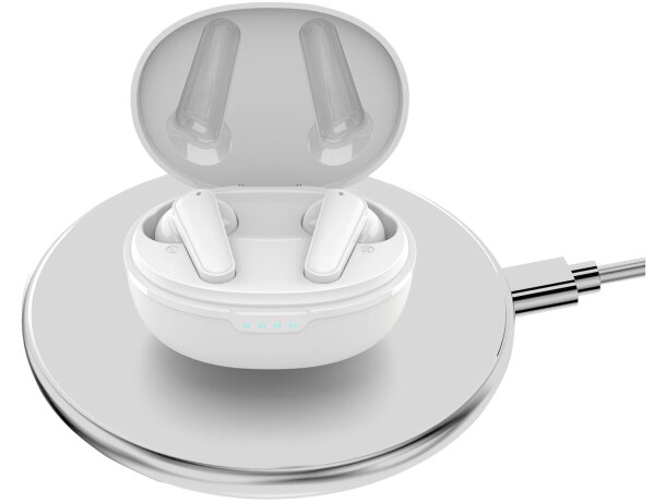 Auriculares inalámbricos ENC y ANC Prixton TWS158 Blanco detalle 9