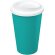 Vaso térmico Americano 350 ml con aislamiento de doble pared Azul aqua/blanco
