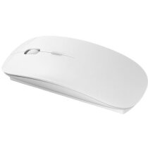 Ratón inalámbrico a pilas personalizado blanco Ratón inalámbrico a pilas personalizado blanco