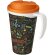 Brite-Americano® Grande taza 350 ml mug con tapa antigoteo Blanco/naranja