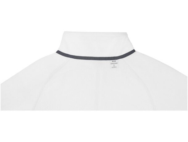 Chaqueta polar mujer Zelus con microforro 140 g/m² Blanco detalle 4