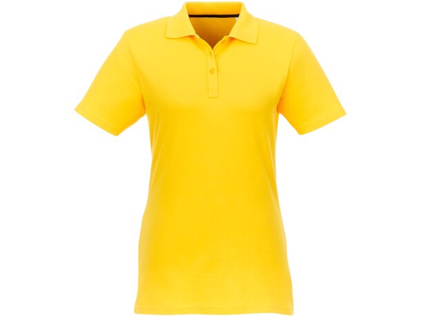 Polo de manga corta para mujer Helios Amarillo detalle 8