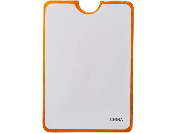 Portatarjetas para smartphone con protección RFID Exeter Naranja detalle 4