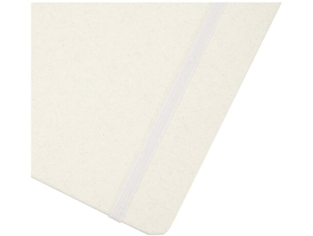 Libreta reciclada A5 con páginas rayadas Bass Blanco detalle 15