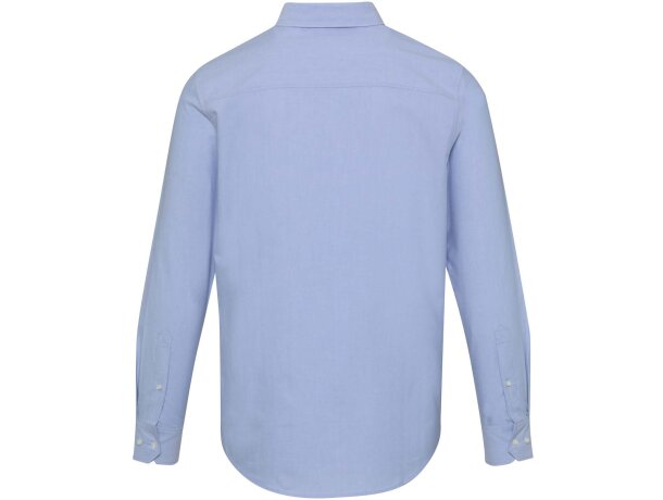 Camisa oxford Sphene algodón BCI sostenible hombre Azul claro detalle 3