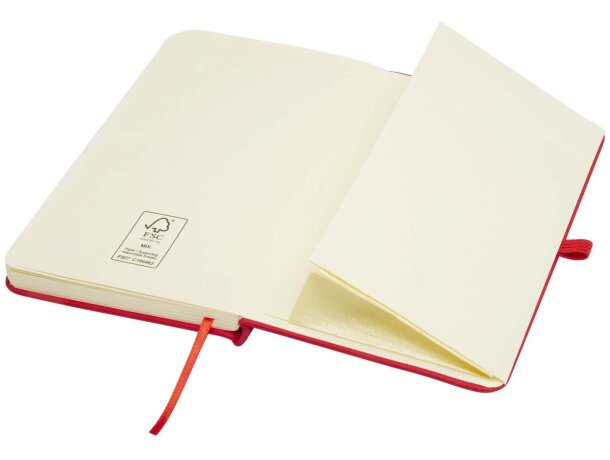 Libreta tapa dura A6 Spectrum Plus con papel FSC certificado Rojo detalle 29