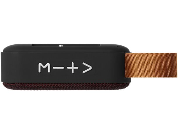 Altavoz Bluetooth Fashion con rejilla de tela tejida Rojo detalle 17