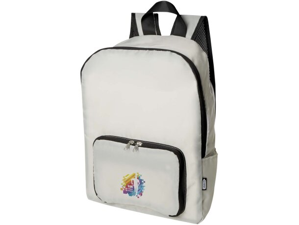 Mochila plegable EcoFold 15 litros de poliéster reciclado GRS detalle 16