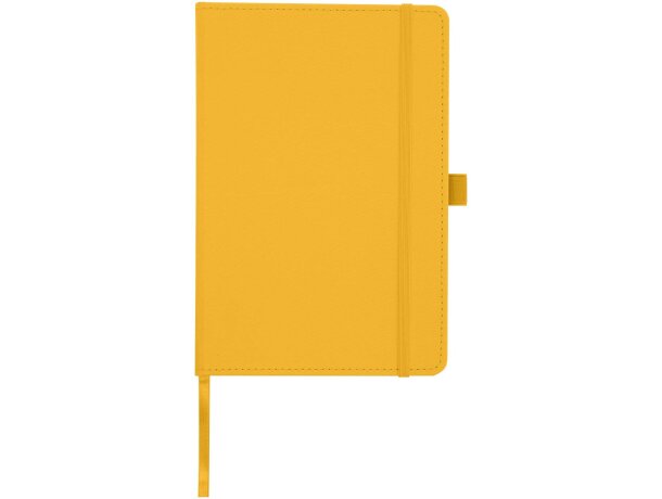 Libreta tapa dura plástico oceánico reciclado Thalaasa FSC Amarillo detalle 32