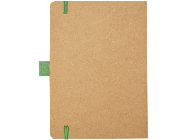 Libreta papel reciclado Berk con elástico de color Verde detalle 19