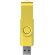 Memoria USB metálica Rotate 4GB con mecanismo rotativo Amarillo detalle 29