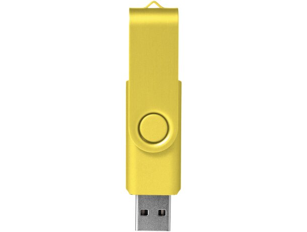 Memoria USB metálica Rotate 4GB con mecanismo rotativo Amarillo detalle 29