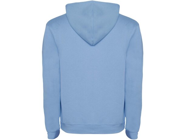 Sudadera con capucha infantil Urban Roly bicolor personalizable Azul celeste/blanco detalle 7