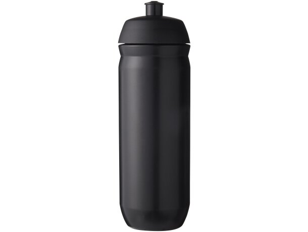 Bidón deportivo HydroFlex estrujable 750ml con tapa abatible Negro intenso detalle 2