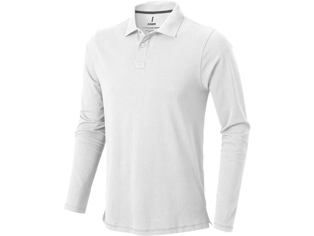 polo blanco manga larga