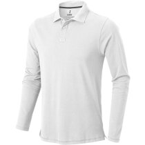 Polo de adulto manga larga blanco