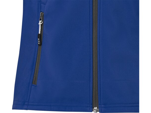 Chaqueta softshell mujer Langley corte entallado impermeable Azul detalle 13