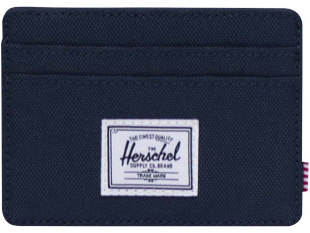 Tarjetero RFID reciclado Herschel Charlie con bloqueo seguridad Azul marino detalle 4
