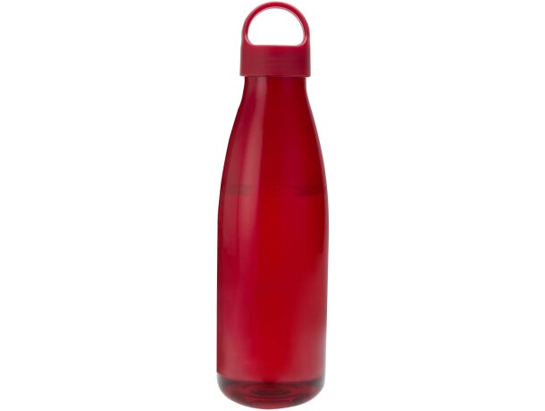 Botella de agua Bergen de plástico reciclado certificado 800ml Rojo detalle 11