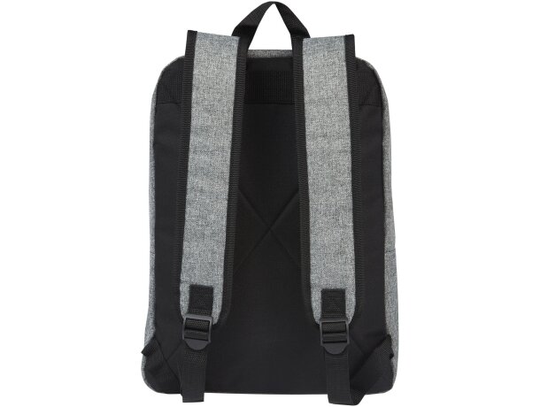 Mochila portátil 15 pulgadas reciclada grs dos tonos reclaim Negro intenso/gris mezcla detalle 4