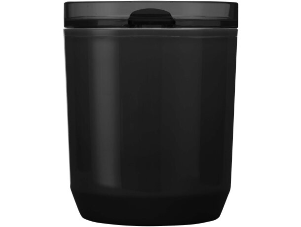 Vaso de doble pared Hudson 180ml plástico reciclado Negro intenso detalle 7
